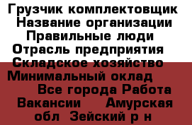 Грузчик-комплектовщик › Название организации ­ Правильные люди › Отрасль предприятия ­ Складское хозяйство › Минимальный оклад ­ 30 000 - Все города Работа » Вакансии   . Амурская обл.,Зейский р-н